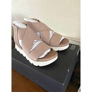 Eileen Fisher Chant  Leather Platform Wedge Sandal Women's Size-NIB- 8.5,9,10,11